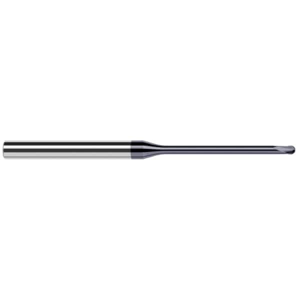 End Mill for Hardened Steels - Finishers - Ball, 0.0620" (1/16), Overall Length: 4"
